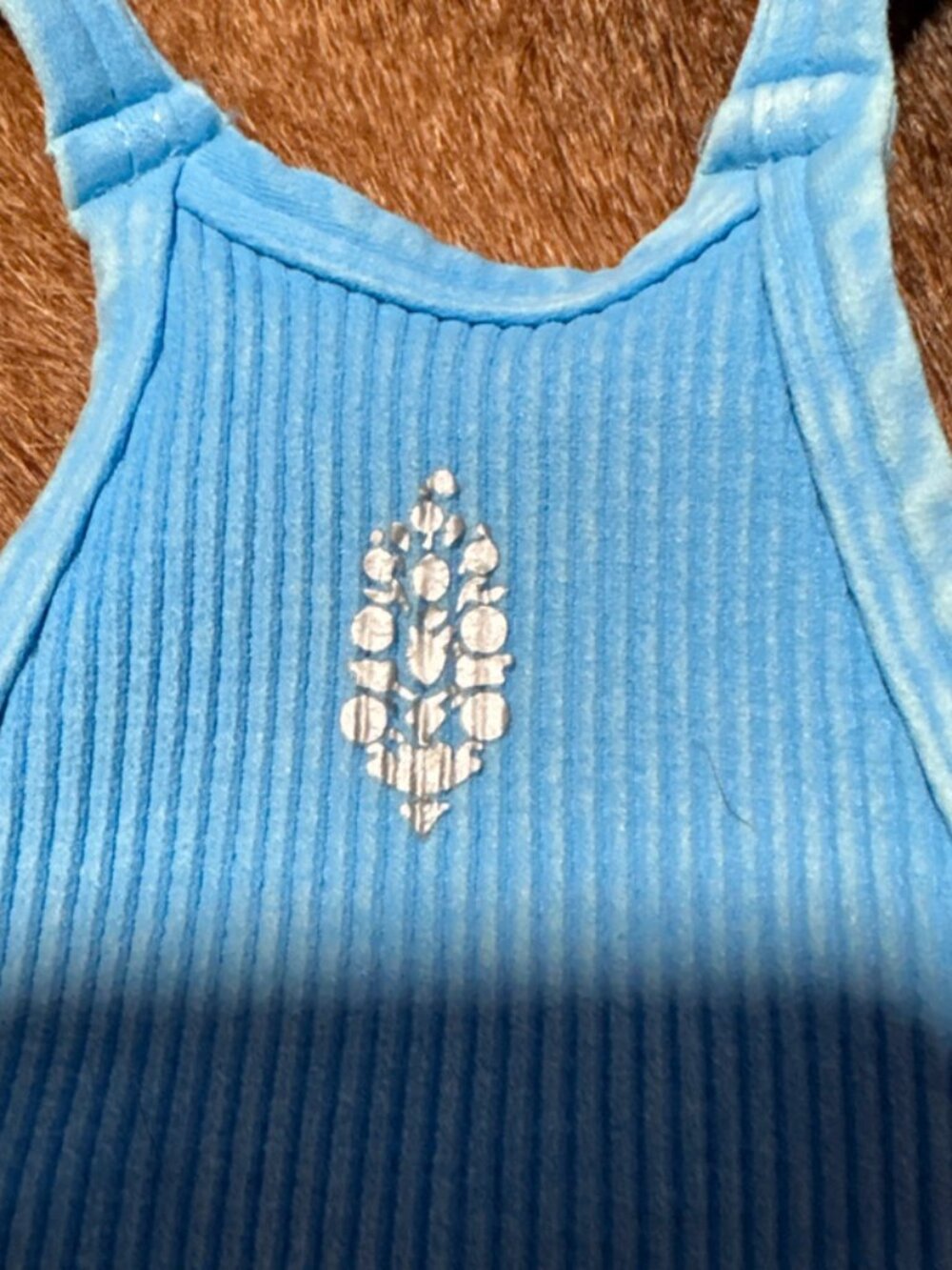 Free People Movement Happiness Runs Crop Tank Top Womens XS / S Washed Blue - Picture 5 of 16